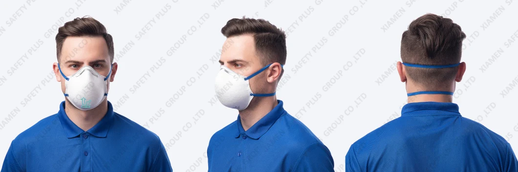 Soft PU Nose Pad Face Protective FFP1 Nr Filter Ratingmask Profession Breathable Respiratory Cup Shape Safety Dust Mask Respirator