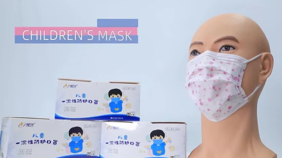 Máscara para niños Xingyu Cara para algodón Dibujos animados Cordón Nariz Desechable 3 capas Máscaras para niños Máscara para niños