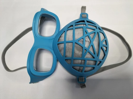 Equipo de seguridad de filtro Freestyle Máscara de respirador de trabajo de silicona de media cara a prueba de polvo