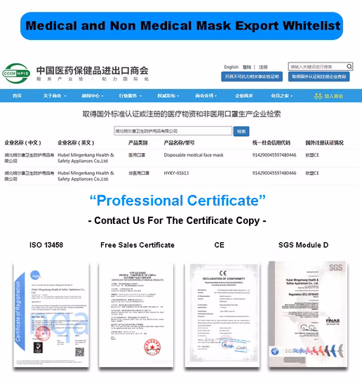 Bfe 99% Factory Hipoalergénico FDA CE Nivel 3 Mascarilla protectora para niños Mascarilla desechable médica quirúrgica no tejida de 3 capas